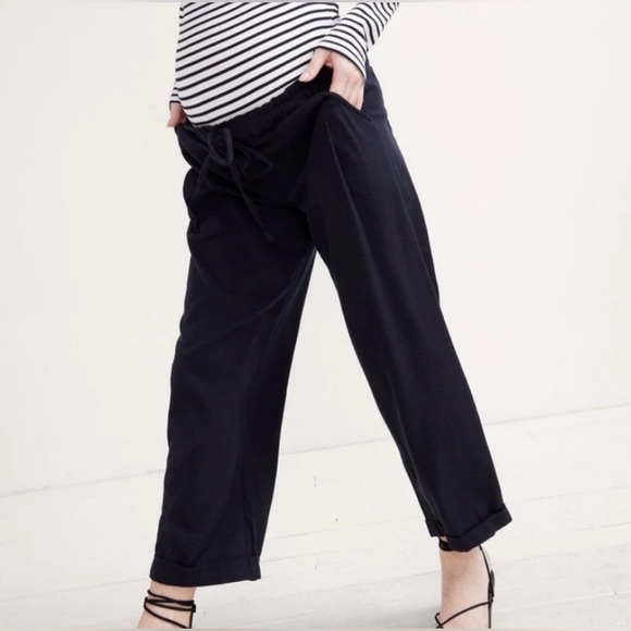 NWT HATCH Maternity The Jude Pant Black Size Large 10/12 - Picture 6 of 13
